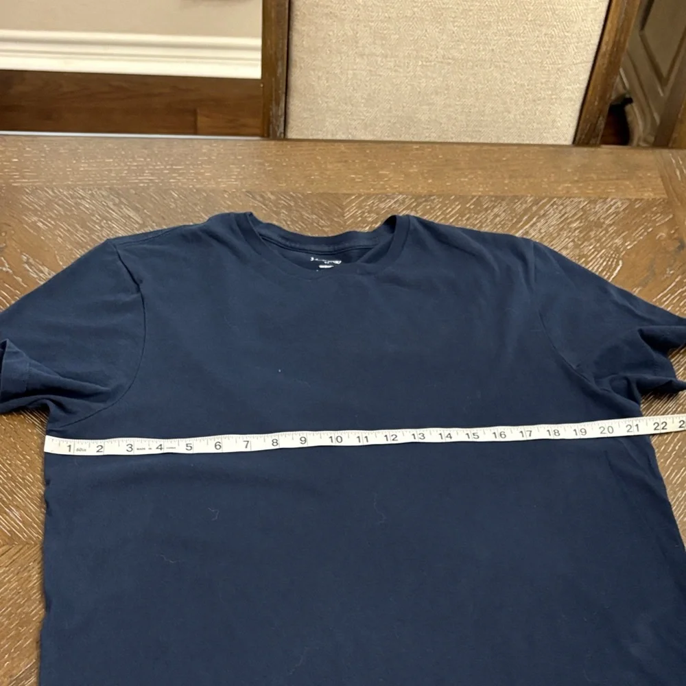 J.Crew washed navy blue short sleeve cotton T-shirt Size L